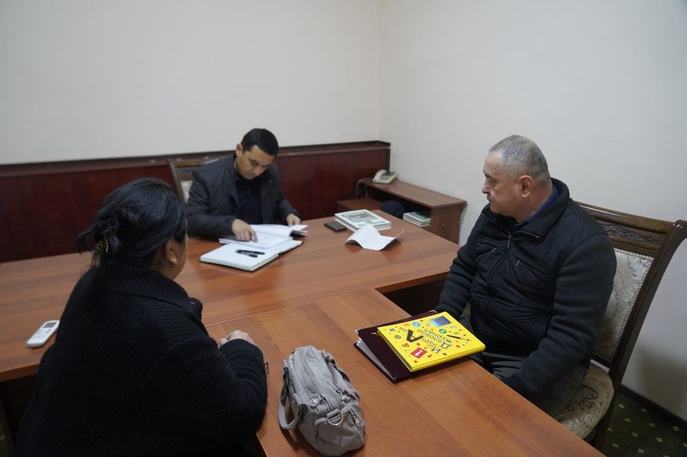 Tergov boshqarmasi boshligʻining qabulida
