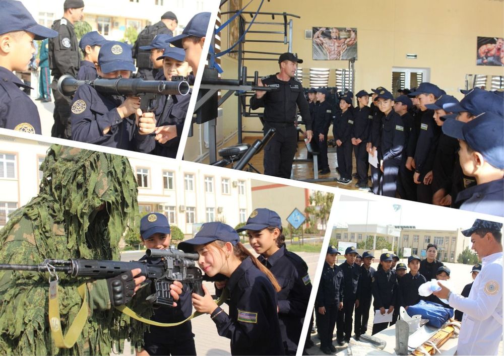 Ўқувчилар ҳарбий қисмда