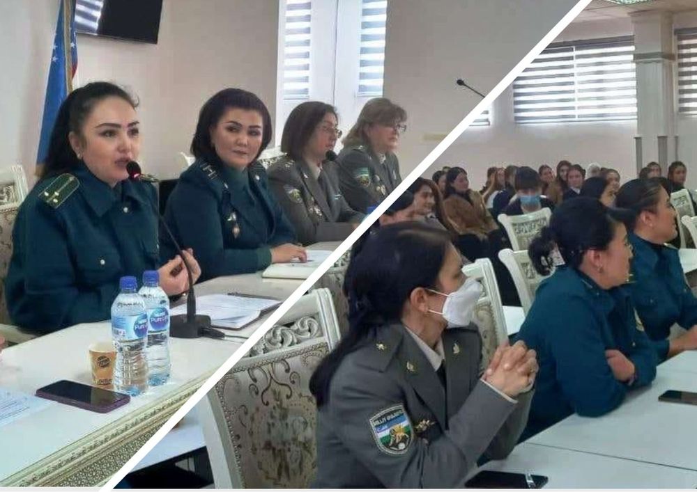 Хотин-қизлар масалалари бўйича инспекторлар бўлажак ҳуқуқшунослар билан учрашишди